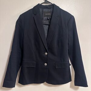Banana Republic Dark Navy Textured Women's Blazer